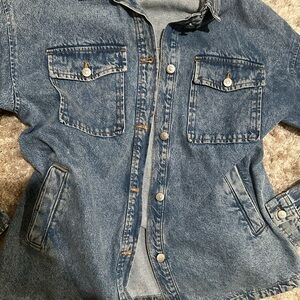 H&M Blue Denim Shirt